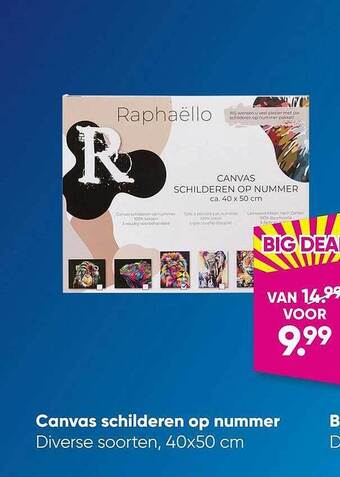 Canvas schilderen op nummer