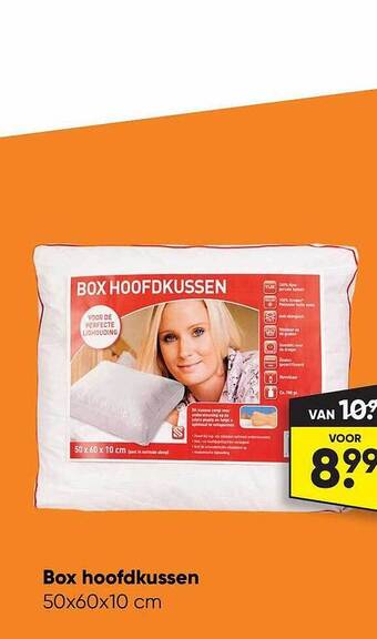 Big Bazar Box hoofdkussen aanbieding