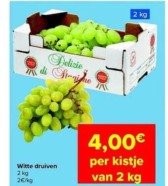 Carrefour Witte druiven aanbieding