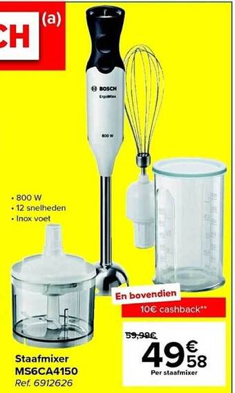 Carrefour Staafmixer aanbieding