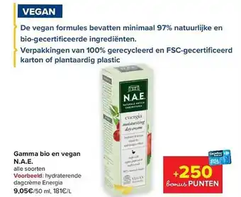 Carrefour Gamma bio en vegan nae aanbieding