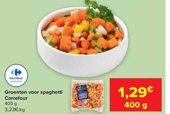Carrefour Groenten voor spaghetti aanbieding