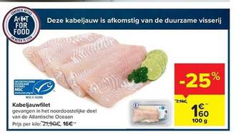 Carrefour Kabeljauwfilet aanbieding