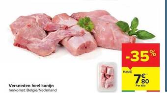Carrefour Versneden heel konijn aanbieding