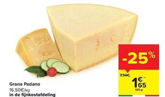 Carrefour Grana padano aanbieding