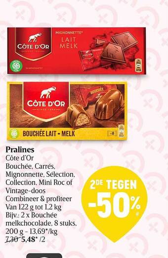 Delhaize Pralines aanbieding