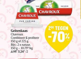 Delhaize Geitenkaas chavroux aanbieding