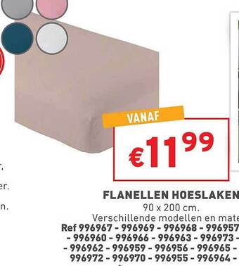 Trafic Flanellen hoeslaken aanbieding