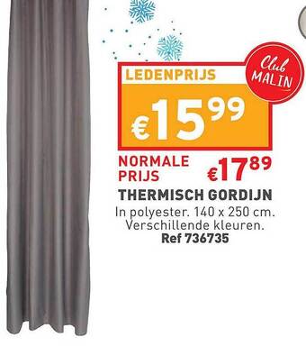 Trafic Thermisch gordijn aanbieding