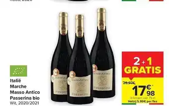 Marche masso antico passerina bio