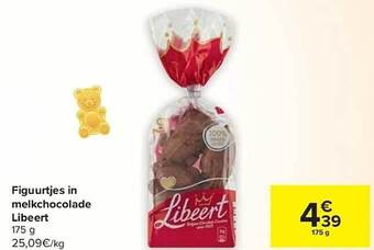 Figuurtjes in melkchocolade libeert