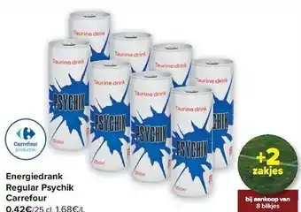 Carrefour Energiedrank regular psychik aanbieding