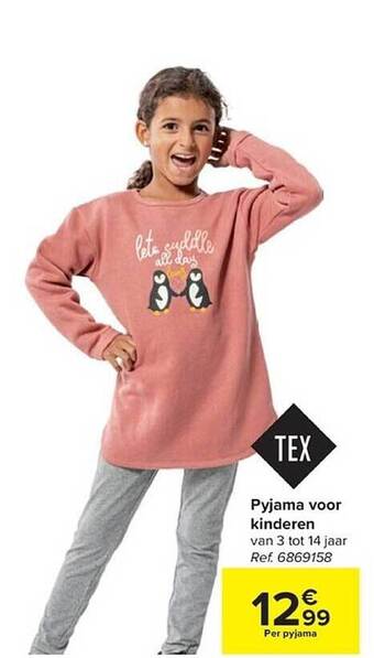 Carrefour Pyjama voor kinderen aanbieding