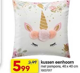 Kussen eenhoorn