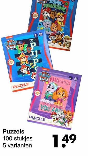 Wibra Puzzels aanbieding