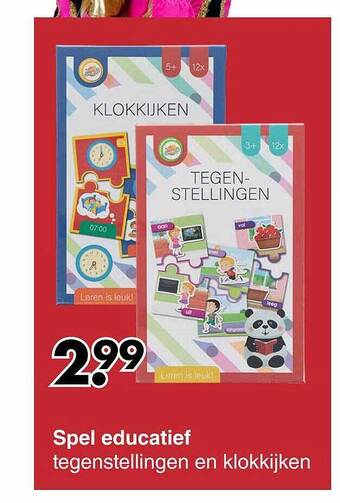 Wibra Spel educatief aanbieding