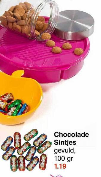 Wibra Chocolade sintjes aanbieding