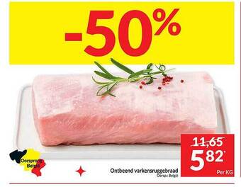 Intermarché Ontbeend varkensruggebraad aanbieding