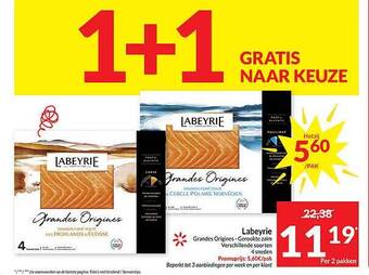 Intermarché Labeyrie grandes origines gerookte zalm aanbieding