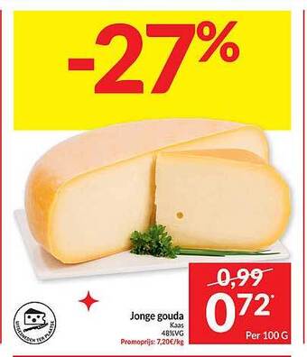Intermarché Jonge gouda kaas aanbieding