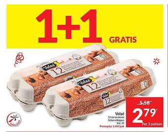 Intermarché Volaé 12 verse eieren scharrelkippen aanbieding