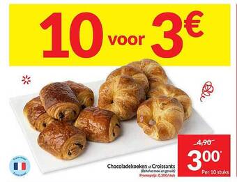 Intermarché Chocoladekoeken of croissants aanbieding