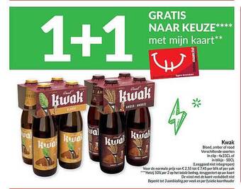 Intermarché Kwak blond, amber of rood aanbieding