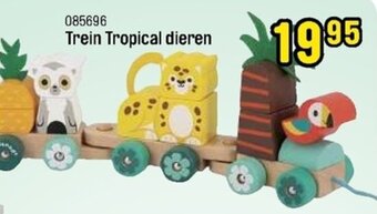 Happyland Trein Tropical dieren 085696 aanbieding