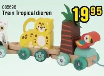 Happyland Trein Tropical dieren 085696 aanbieding