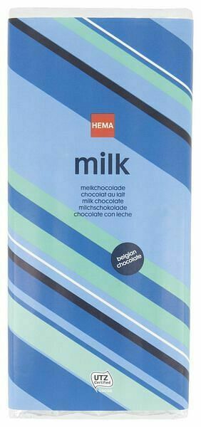 HEMA HEMA Belgische Melkchocolade 200g aanbieding