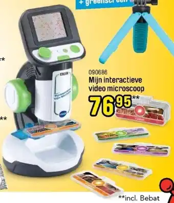 Happyland Vtech Mijn interactieve video microscoop incl bebat 090686 aanbieding