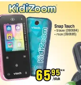 Happyland Vtech kidizoom snap touch blauw 9090684) roze (090685) aanbieding