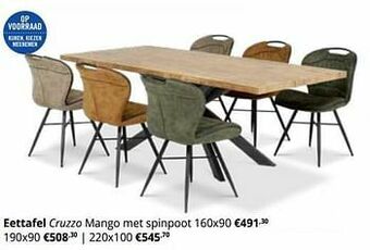 YGO Eettafel cruzzo aanbieding