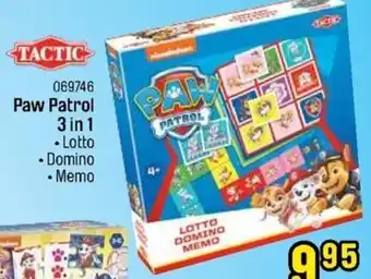 Happyland Tactic Paw Patrol 3 in 1 aanbieding