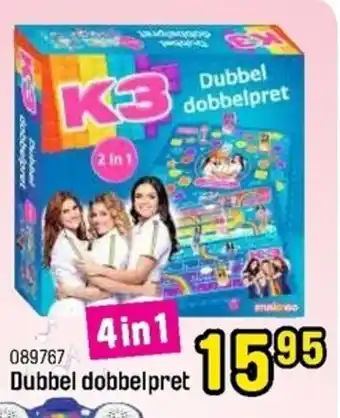 Happyland Clementoni K3 4 in 1 Dubbel Dobbelpret 089767 aanbieding