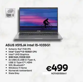 CompuDeals Asus x515ja intel i51035g1 aanbieding