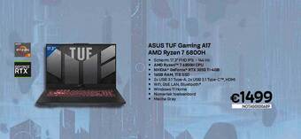 CompuDeals Asus tuf gaming a17 amd ryzen 7 6800h aanbieding