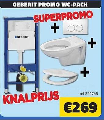 Bouwcenter Frans Vlaeminck Geberit promo wcpack aanbieding