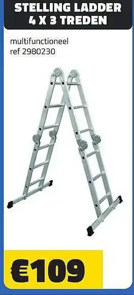 Stelling ladder 4 x 3 treden
