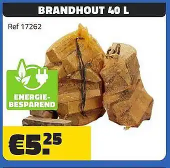 Bouwcenter Frans Vlaeminck Brandhout 40 l aanbieding