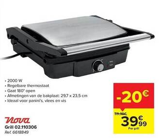 Carrefour Nova grill aanbieding