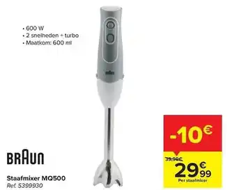 Carrefour Braun staafmixer aanbieding