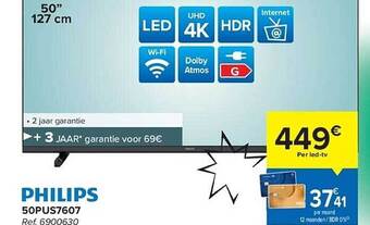 Carrefour Philips ledtv aanbieding