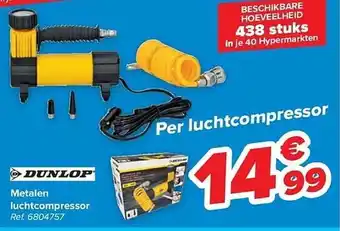 Carrefour Metalen luchtcompressor aanbieding