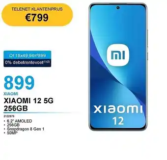 AUVA Xiaomi 12 5g 256gb aanbieding