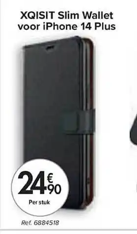 Carrefour Xqisit slim wallet voor iphone 14 plus aanbieding