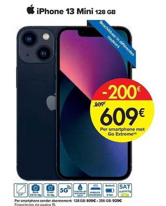 Carrefour Iphone 13 mini 128 gb aanbieding