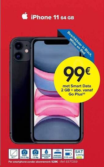 Carrefour Iphone 11 64 gb aanbieding