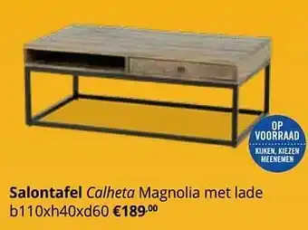 YGO Salontafel calheta aanbieding