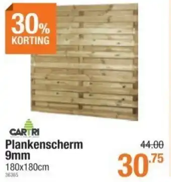 Cevo Cartri Plankenscherm 9mm 180x180cm 36365 aanbieding
